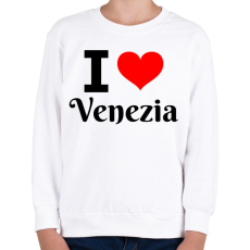 PRINTFASHION I love Venezia - Gyerek pulóver - Fehér