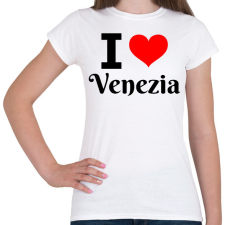 PRINTFASHION I love Venezia - Női póló - Fehér női póló