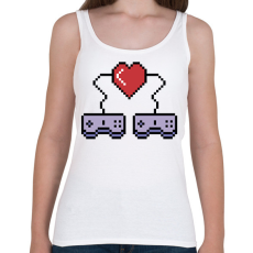 PRINTFASHION I love video games, retro - Női atléta - Fehér