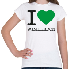 PRINTFASHION I love Wimbledon - Női póló - Fehér női póló