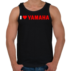 PRINTFASHION I love Yamaha - Férfi atléta - Fekete