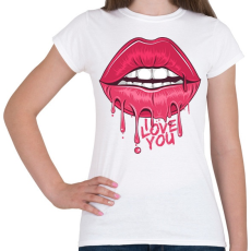 PRINTFASHION I love you - Női póló - Fehér