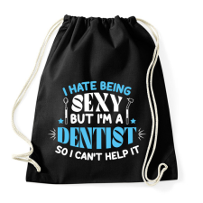 PRINTFASHION I'm a dentist - Sportzsák, Tornazsák - Fekete tornazsák