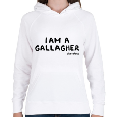 PRINTFASHION I'm a Gallagher - Shameless - Női kapucnis pulóver - Fehér