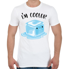 PRINTFASHION I'm cooler - Férfi póló - Fehér férfi póló