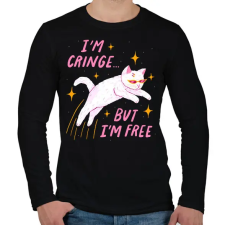PRINTFASHION I'm cringe... - Férfi hosszú ujjú póló - Fekete férfi póló