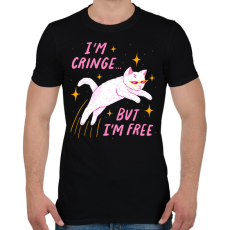 PRINTFASHION I'm cringe... - Férfi póló - Fekete