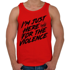 PRINTFASHION I'm just - Férfi atléta - Piros