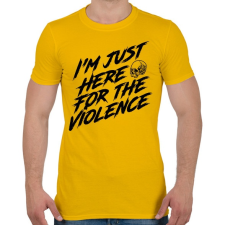 PRINTFASHION I'm just - Férfi póló - Sárga férfi póló