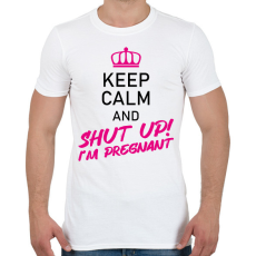 PRINTFASHION I'm pregnant - Férfi póló - Fehér