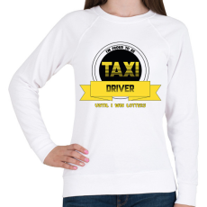 PRINTFASHION I'm proud to be taxi driver - Női pulóver - Fehér