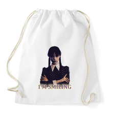 PRINTFASHION I'm smiling - Sportzsák, Tornazsák - Fehér tornazsák