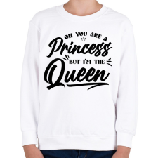PRINTFASHION I'm the Queen - Gyerek pulóver - Fehér gyerek pulóver, kardigán