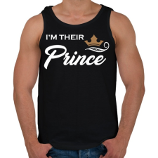 PRINTFASHION I'M THEIR PRINCE - Férfi atléta - Fekete atléta, trikó