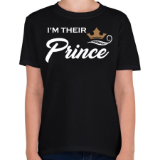 PRINTFASHION I'M THEIR PRINCE - Gyerek póló - Fekete gyerek póló