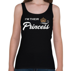 PRINTFASHION I'M THEIR PRINCESS - Női atléta - Fekete