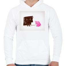 PRINTFASHION I'm your father - Férfi kapucnis pulóver - Fehér