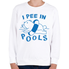PRINTFASHION I pee in pools - Gyerek pulóver - Fehér gyerek pulóver, kardigán