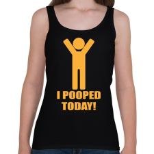 PRINTFASHION I pooped today! - Női atléta - Fekete női trikó