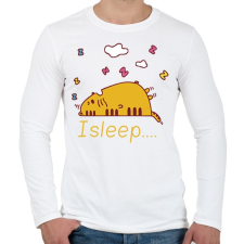 PRINTFASHION i sleep - Férfi hosszú ujjú póló - Fehér férfi póló