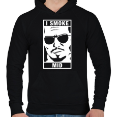 PRINTFASHION I Smoke Mid - Férfi kapucnis pulóver - Fekete