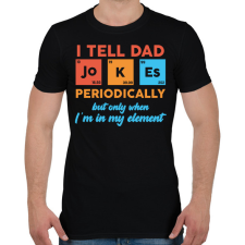 PRINTFASHION I tell dad jokes - Férfi póló - Fekete férfi póló