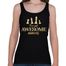 PRINTFASHION I've got awesome moves - Női atléta - Fekete