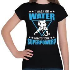 PRINTFASHION I walk on water - Női póló - Fekete női póló