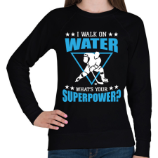 PRINTFASHION I walk on water - Női pulóver - Fekete női pulóver, kardigán