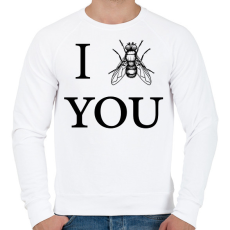 PRINTFASHION I ? you - Férfi pulóver - Fehér