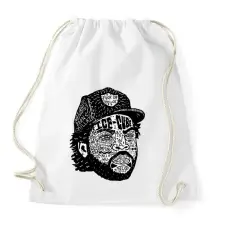 PRINTFASHION Ice-cube - Sportzsák, Tornazsák - Fehér tornazsák