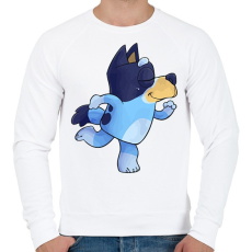 PRINTFASHION Ice doggo - Férfi pulóver - Fehér