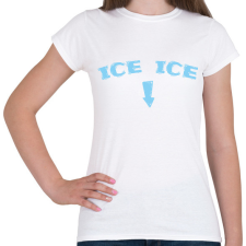 PRINTFASHION Ice ice baby - Kismama - Női póló - Fehér női póló