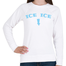 PRINTFASHION Ice ice baby - Kismama - Női pulóver - Fehér