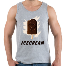 PRINTFASHION ICECREAM - Férfi atléta - Sport szürke atléta, trikó