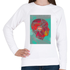 PRINTFASHION Ideg - Női pulóver - Fehér női pulóver, kardigán