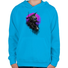 PRINTFASHION Idegen katona - Gyerek kapucnis pulóver - Azúrkék gyerek pulóver, kardigán