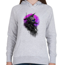 PRINTFASHION Idegen katona - Női kapucnis pulóver - Sport szürke női pulóver, kardigán