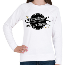 PRINTFASHION Idegesítelek? - Női pulóver - Fehér női pulóver, kardigán