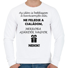 PRINTFASHION idénisbefekszem - Férfi pulóver - Fehér férfi pulóver, kardigán