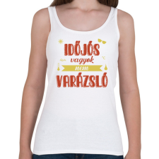 PRINTFASHION Időjós vagyok - Női atléta - Fehér női trikó
