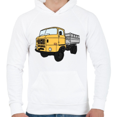 PRINTFASHION Ifa - Férfi kapucnis pulóver - Fehér