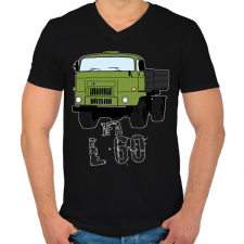 PRINTFASHION IFA L60 - Férfi V-nyakú póló - Fekete férfi póló