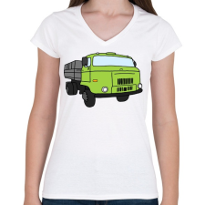 PRINTFASHION Ifa - Női V-nyakú póló - Fehér női póló