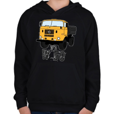 PRINTFASHION IFA w50 - Gyerek kapucnis pulóver - Fekete gyerek pulóver, kardigán