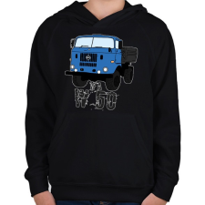 PRINTFASHION IFA w50 - Gyerek kapucnis pulóver - Fekete gyerek pulóver, kardigán