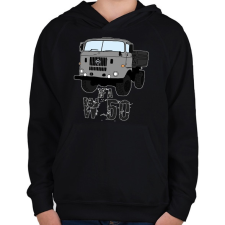 PRINTFASHION IFA w50 - Gyerek kapucnis pulóver - Fekete gyerek pulóver, kardigán