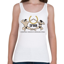 PRINTFASHION IFBB_logo - Női atléta - Fehér női trikó