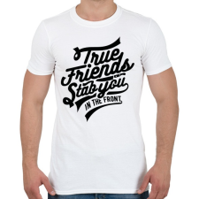 PRINTFASHION Igaz barát - Férfi póló - Fehér férfi póló