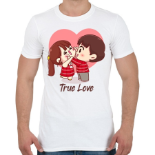 PRINTFASHION Igaz szerelem - Férfi póló - Fehér férfi póló